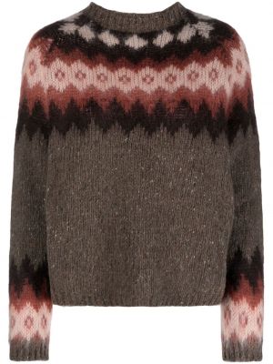 Pullover mit rundem ausschnitt Woolrich braun