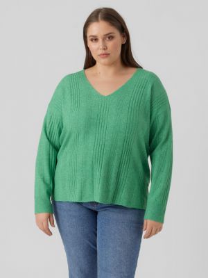 Sweter Vero Moda Curve zielony