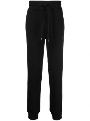 Medvilninės sportinės kelnes Versace Jeans Couture juoda