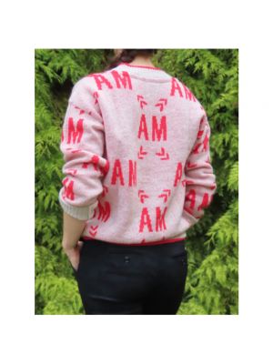 Jersey de tela jersey de lana mohair Aeronautica Militare rosa