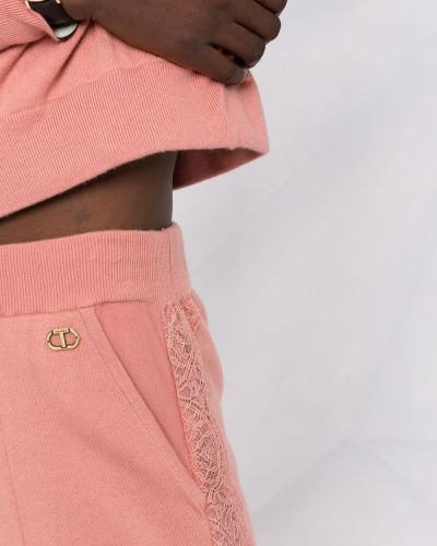 Sportovní kalhoty Twinset růžové