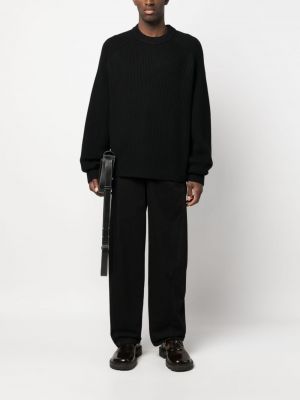 Vlněný svetr z merino vlny Studio Nicholson černý
