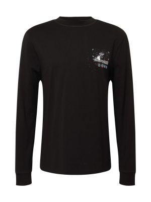 Majica z dolgimi rokavi River Island črna