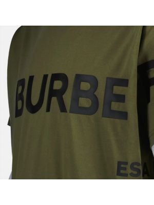 Camisa manga corta de cuello redondo Burberry verde