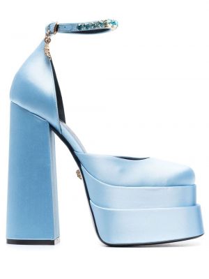 Полуотворени обувки на платформе Versace