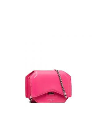 Torba na ramię skórzana Givenchy Pre-owned różowa