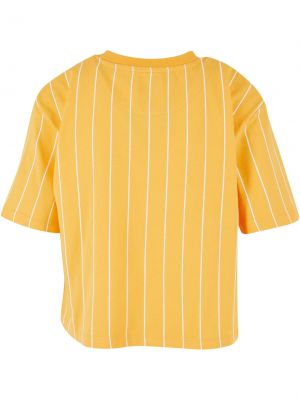 Tricou cu dungi cu croială lejeră Karl Kani portocaliu