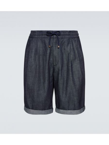 Shorts di jeans Brunello Cucinelli blu