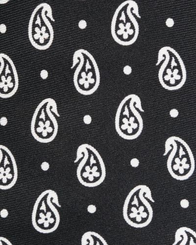 Corbata de cachemir con estampado con estampado de cachemira Dolce & Gabbana negro