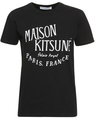 Tričko Maison Kitsuné černé