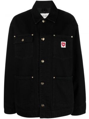Bavlnená džínsová bunda Carhartt Wip čierna