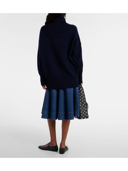 Кашмирен пуловер Lisa Yang синьо