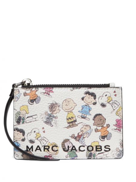 Πορτοφόλι με φερμουάρ Marc Jacobs λευκό