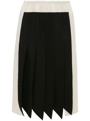 Plisované hedvábné midi sukně Victoria Beckham