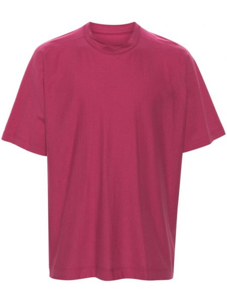 Kokvilnas t-krekls Homme Plissé Issey Miyake rozā