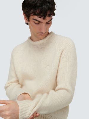 Vlněný svetr Giorgio Armani bílý