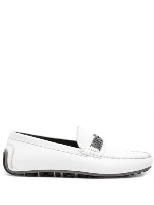 Pantofi loafer Moschino alb