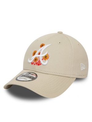 Kapa s šiltom s cvetličnim vzorcem New Era bež