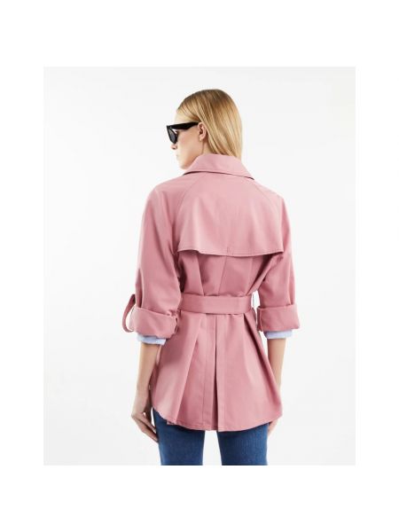 Abrigo corto de algodón Fay rosa