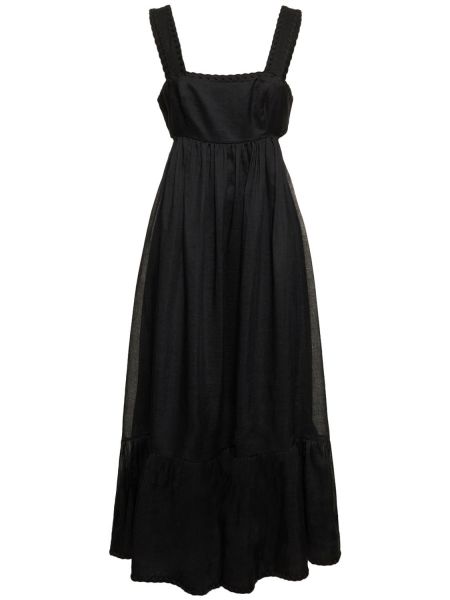 Vestido midi Zimmermann negro