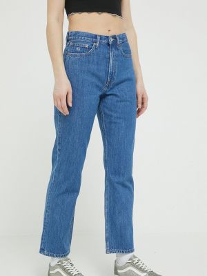 Proste jeansy z wysoką talią Tommy Jeans niebieskie