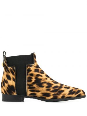 Ankle boots mit print mit leopardenmuster Tod's