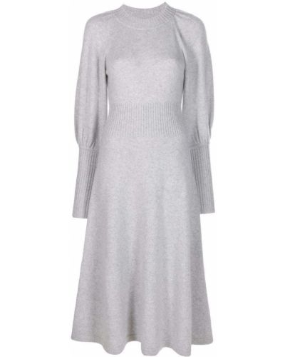 Kašmírové šaty Zimmermann šedé