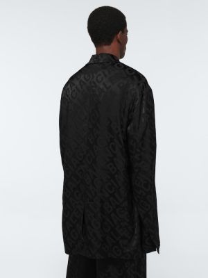 Blazer con stampa in tessuto jacquard Balenciaga nero