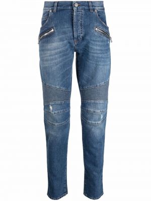 Jeans med normal passform Balmain blå