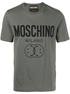 Tričko s potiskem Moschino zelené