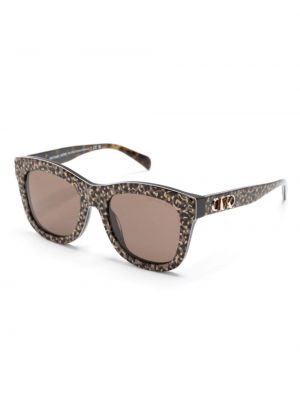 Leopardí sluneční brýle s potiskem Michael Kors hnědé