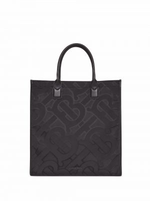 Jacquard shoppingbag Burberry svart