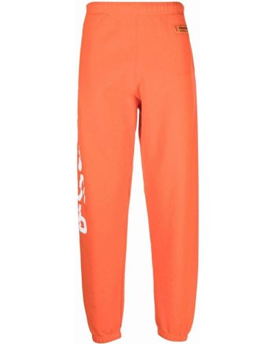 Pantaloni cu imagine Heron Preston portocaliu