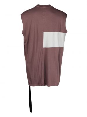 Kokvilnas krekls ar apdruku Rick Owens Drkshdw rozā