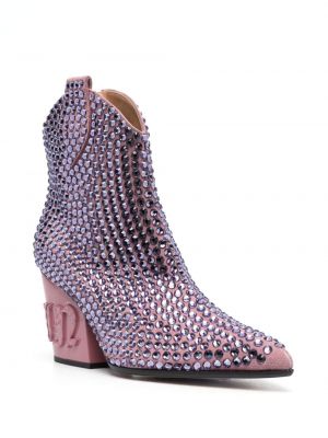Auliniai batai su kristalais Philipp Plein violetinė
