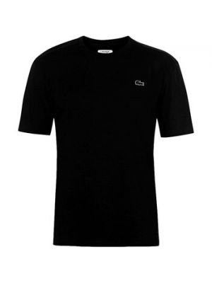 Koszulka z krótkim rękawem Lacoste czarna