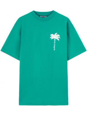T-shirt en coton à imprimé Palm Angels