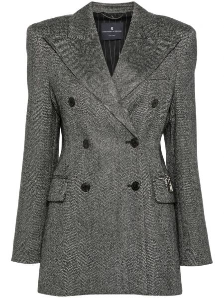 Dobbeltradet blazer Ermanno Scervino sort