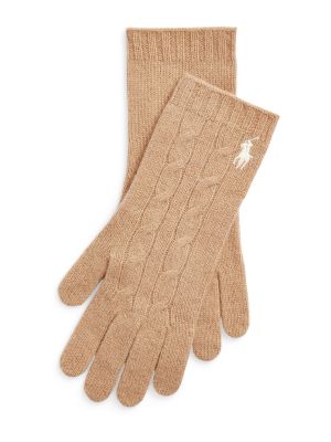 Γάντια Polo Ralph Lauren λευκό