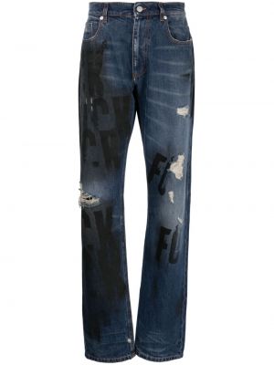 Obnosené džínsy s rovným strihom 1017 Alyx 9sm modrá