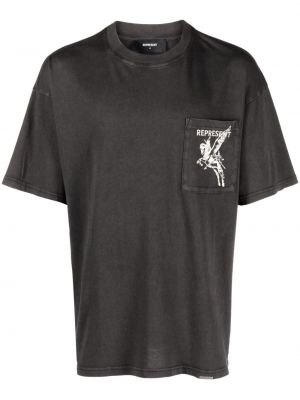 Βαμβακερή μπλούζα με σχέδιο Represent