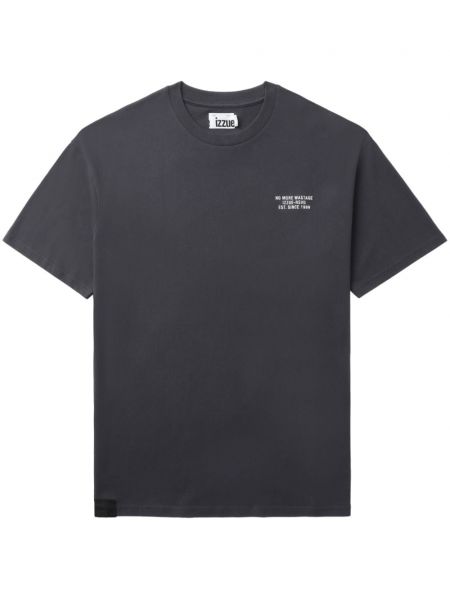 T-shirt en coton à imprimé Izzue noir