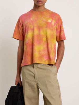 Tie dye koszulka bawełniana z dżerseju Sundek Goldenwave