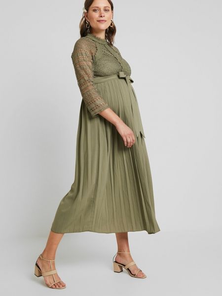 Sukienka długa Little Mistress Maternity khaki