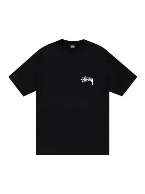 Черная футболка Stussy