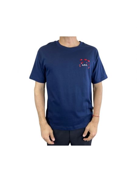 Herzmuster t-shirt A.p.c. blau
