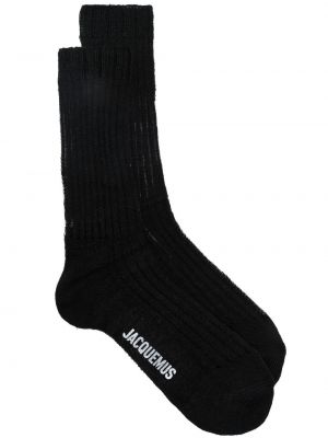 Чорапи с принт Jacquemus черно