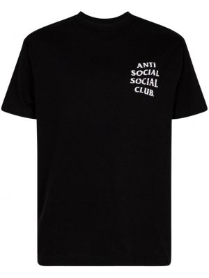 T-skjorte Anti Social Social Club svart