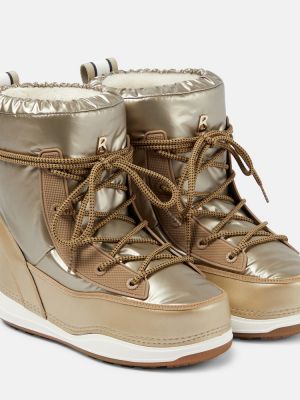 Kožené sněžné boty z imitace kůže Bogner zlaté
