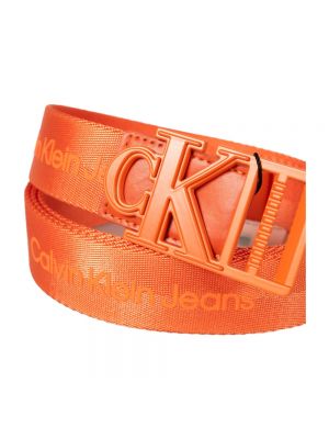 Pasek Calvin Klein Jeans pomarańczowy